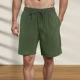 thumbnail image 2 of kamemir Shorts for Men Mens Shorts Casual Elastic Waist Drawstring Short Summer Beach Vacation Shorts with Pockets AG,L, 2 of 6
