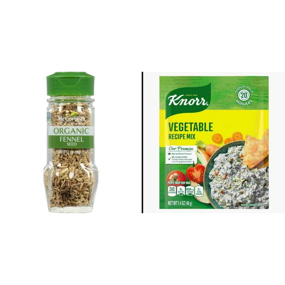 McCormick Organic Fennel Seed & Knorr Vegetable Recipe Mix
