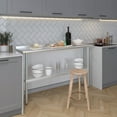 thumbnail image 3 of AmGood 14" X 60" Stainless Steel Work Table with 1.5" Backsplash | Metal Kitchen Food Prep Table | NSF, 3 of 8