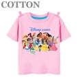 thumbnail image 2 of T-shirt d'Été en Coton Mode Princesse Animée Multi-Styles pour Enfants Col Rond Manches Courtes Motif Imprimé 2023112109-Noir 130, 2 of 6