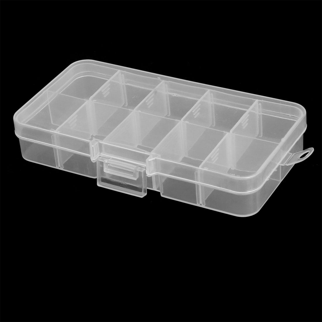 Plastic Rectangular 10Slots Electronic Components Storage Box Case