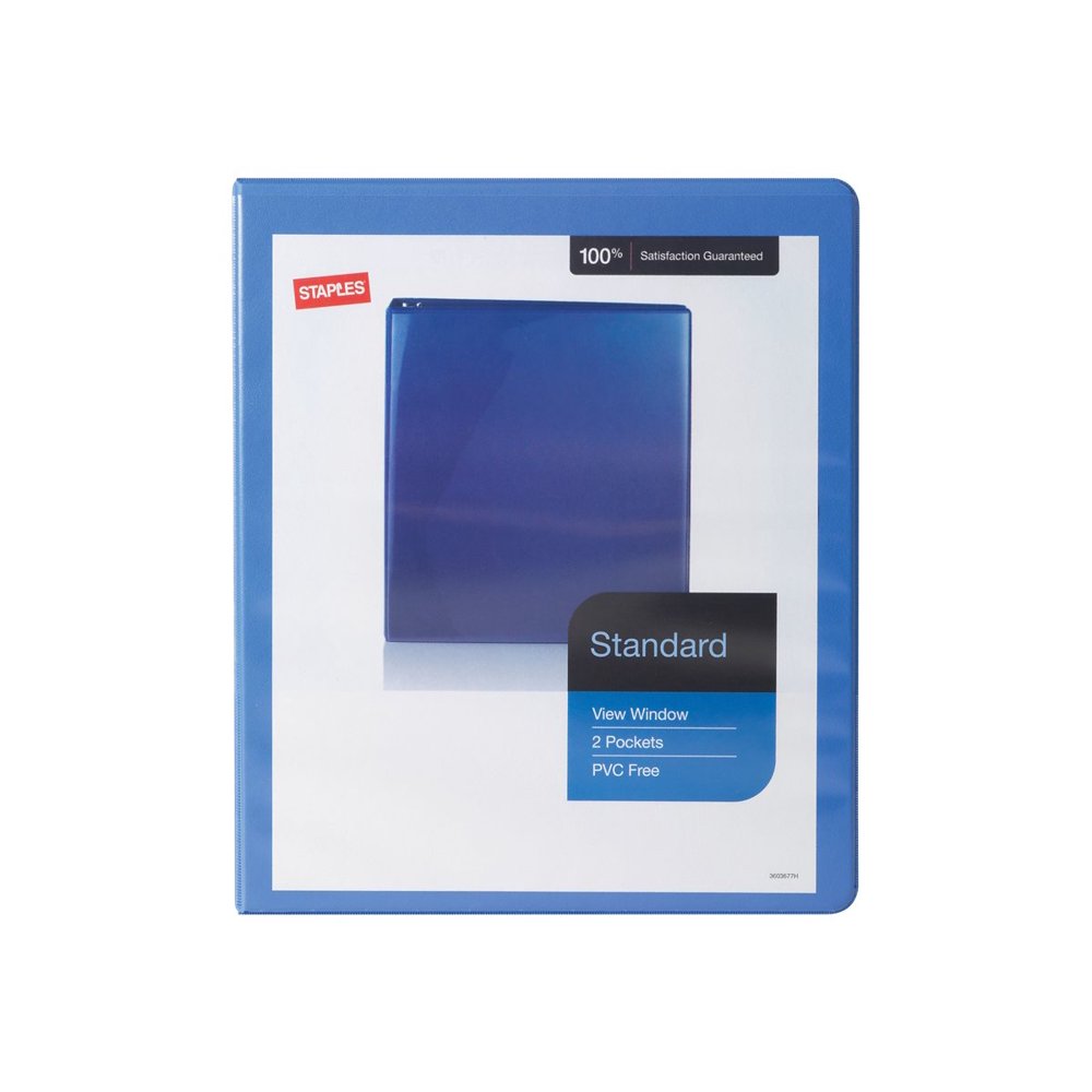 Staples Standard Presentation ring binder for 120 sheets
