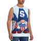thumbnail image 2 of Fotbe Cute Gnomes in USA Men's Camiseta sin Mangas Estampada para Hombres, Playera Casual para Gimnasio, Entrenamiento, Playa-XX-Large, 2 of 7