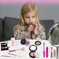 thumbnail image 3 of Syenll Pretend Makeup Set for Girls, Fake Make up Kit with Cosmetic Bag, Kids Vanity Set Makeup Toy for 3-8 Year Old Princess Birthday Gifts, 3 of 8