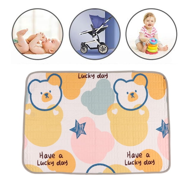 Bed Pads Washable, Waterproof Urine Mattress 28x39.4in Skin Friendly Multipurpose Preventing Wetness Water Absorption for Strollers for Incontinence