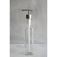 thumbnail image 3 of Small Recycled Glass Soap Dispenser with Metal Pump (Stainless Modern), 3 of 3