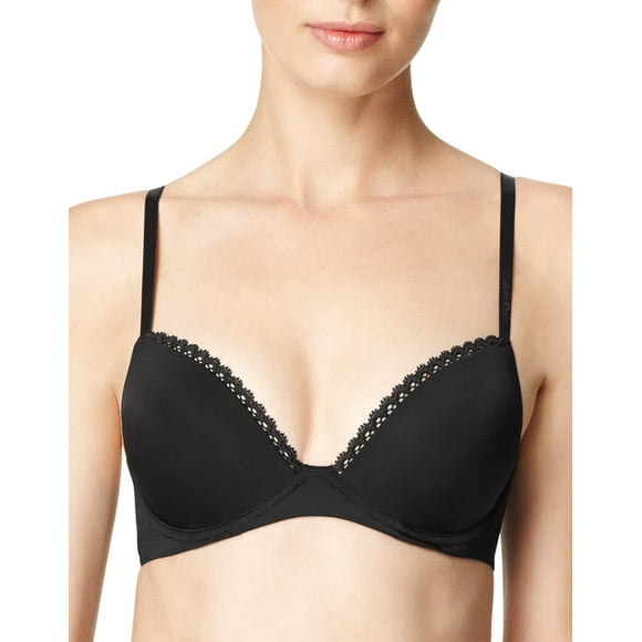 Calvin Klein Underwear Women's Seductive Comfort Customized Lift Bra, Black, 40C