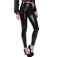 thumbnail image 2 of Leggings de cuero de la mujer espesar el estiramiento caliente Push Up adelgazar Pantalones femeninos Legging Tiempo frío Color sólido Pantalones casuales XL Inevent AP004661-04, 2 of 7