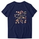 thumbnail image 1 of Camiseta de Manga Corta de Cuello Redondo Impresa para Mujeres, Primavera Y Verano Casual, 1 of 3
