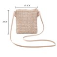thumbnail image 3 of Douhoow Women Straw Bag Weave Shoulder Messenger Bag Casual Beach Crossbody Bag, 3 of 4