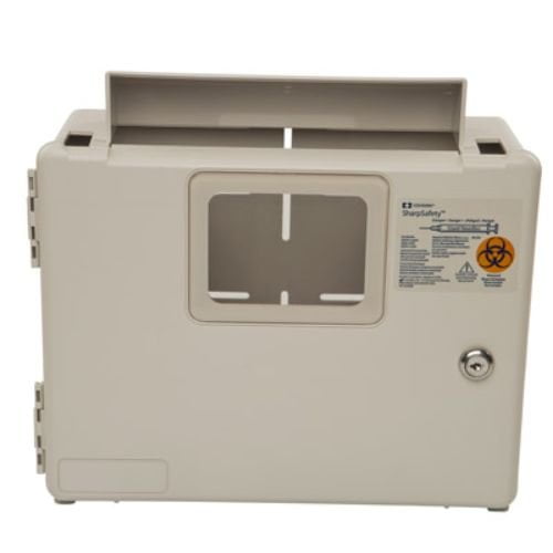 SharpSafety In-Room Wall Enclosure, Sharps Box Only