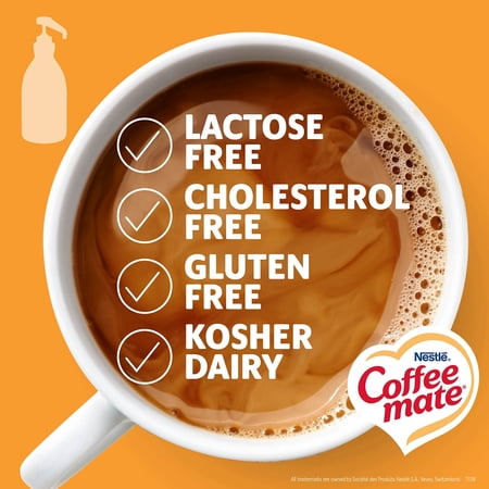 COFFEE MATE COFFEE-MATE NES73358 50.7 OZ. LIQUID CREAMER PUMP BOTTLE – CARAMEL