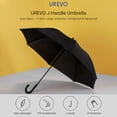 thumbnail image 2 of UREVO J-Handle Umbrella Large UV-Protection Windproof Stick Umbrella Auto Open Men Women Golf Umbrella, 2 of 8