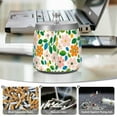 thumbnail image 6 of Yayeee Ashtray with Lid for Cigarette Smokeless Stainless Steel Home Ash Holder, Retro Orange Floral, 6 of 7