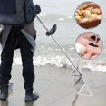 thumbnail image 3 of AshKiz Sand Flea Rake, Detachable Sand Flea Rake, The Shark Tooth Screen Comes with A 16-Inch-Wide Drain Screen with A 51-Inch Handle(Water Bucket not Included), 3 of 7