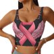 thumbnail image 1 of Fotbe Ribbon With Angel Wings Sujetador Deportivo Largo sin Aros para Mujer con Almohadillas y Soporte Medio, Transpirable y Absorbente, Camiseta Tipo Chaleco o Tank Top-Small, 1 of 8