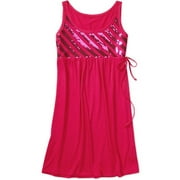 Angle View: No Boundaries - Juniors Sequin Jersey Tank Dress