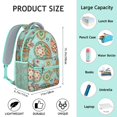 thumbnail image 6 of Geometric Paisley Design Waterproof Backpack - Elegant Ergonomic Bookbag for Commuters & Students, 6 of 6