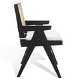 thumbnail image 6 of SAFAVIEH Couture Colette Contemporay Linen Solid Dining Armchair, Black/Natural, 6 of 12