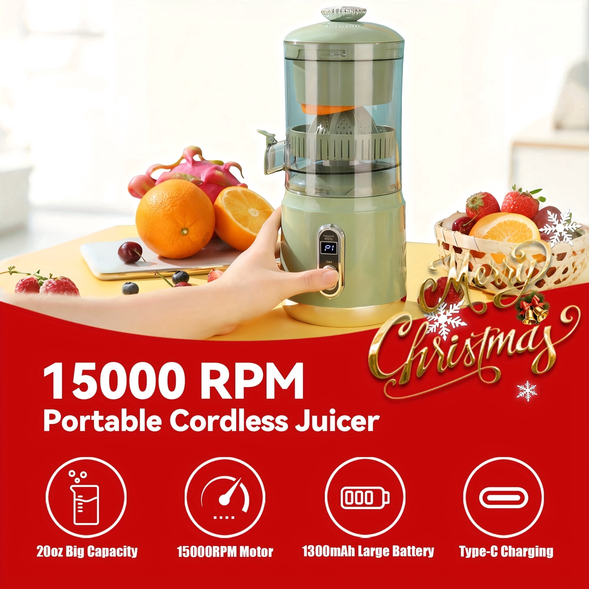 The Sharper Image 8021SI Stainless-Steel 700-Watt Super Juicer