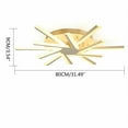 thumbnail image 3 of 80W Modern Dimmable Chandelier LED Pendant Ceiling Light Lamp Home Restaurant Decor 3500-6500K, 3 of 12