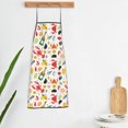thumbnail image 5 of Naloa 1Pack Adjustable Bib Apron Waterdrop Resistant Cooking Kitchen Aprons for Women Men Chef, Crabs Shrimps Print, 5 of 5
