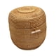 thumbnail image 5 of Cesta de almacenamiento de ratán, cesta de almacenamiento tejida a mano con tapa, cesta redonda, L, 5 of 9