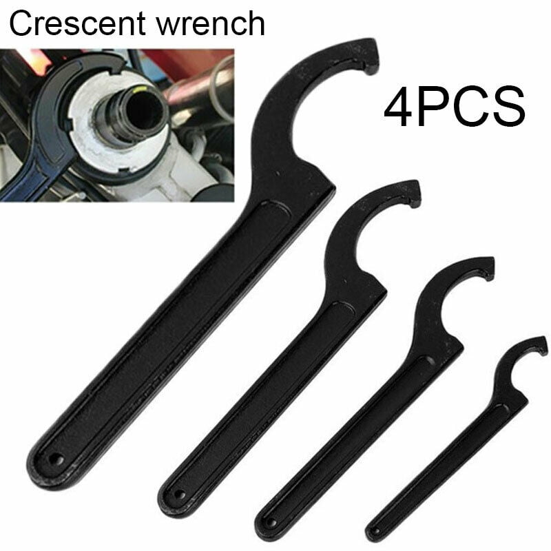 4Pcs C Spanner Wrench Adjustable Hook Square Spanner For Bikes Motorcycle Repair