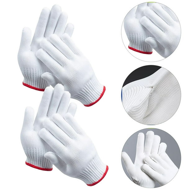 Milisten 12Pares Guantes De Protección Duraderos De Y Nylon Para Trabajo En Construcción Y Jardinería