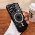 thumbnail image 2 of Suitable For iPhone 15 Pro Magnetic Rhinestone Phone Case, 2 of 2