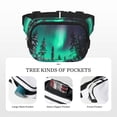 thumbnail image 5 of Hirioo Northern Lights 2 for Double Layer Waist Bag Adjustable Fanny Pack For Travel Running Hiking, 5 of 9