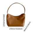 thumbnail image 4 of Bolsos Hobo Elegantes para Mujer Bolso Axilas PU Gran Capacidad Con Asa Color Sólido, 4 of 7
