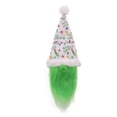 thumbnail image 2 of Bewildely Cubierta navideña para botella de vino, sombrero de cerveza, barba verde, sombrero de estilo de felpa, accesorios de decoración Kits de decoración para fiestas Blanco Bewildely HA068778-02, 2 of 6