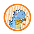 thumbnail image 2 of de dibujos animados, juego de actividades al aire libre, platillo de disco de esporación exterior, suave dinosaurio ukelele Cola platillo, 2 of 8