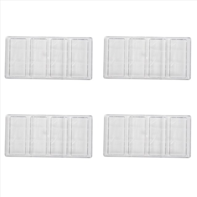 4X Candy Barra Molde de Chocolate Hornear Caramelo Stock Cake Herramienta de DecoraciÓN Transparente Hard Chocolate Fabricante Policarbonato