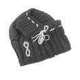 thumbnail image 4 of Gorro de invierno para perro, gorro de punto para perro, disfraz de bulldog francés, pañuelo para la cabeza Gris, 4 of 9