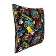 thumbnail image 2 of Haiem Monster Car Print Velvet Soft Solid Decorative Square Throw Pillow Covers Set with Elegant Piping Christmas Cushion Case for Sofa Bedroom Car-18"x18", 2 of 8
