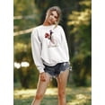thumbnail image 2 of Spaniel On Penny Farthing Sweatshirt Women -Fab Funky Designs, Female Medium, 2 of 4