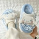 thumbnail image 3 of Pantuflas cálidas de algodón de Hello Kitty Kawaii My Melody Kuromi Cinnamoroll Zapatos suaves de otoño e invierno Regalos navideños para niñas, 3 of 3