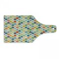 thumbnail image 1 of Abstract Cutting Board, Colorful Large Drop Dots Pattern in Various Tones Retro Funky Fashion Graphic, Decorative Tempered Glass Cutting and Serving Board, Wine Bottle Shape, Multicolor, by Ambesonne, 1 of 1