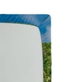 thumbnail image 2 of Ambesonne Tropical Fitted Sheet, Scenery of Island Tree, Twin Size, Blue and Fern Green, 2 of 2