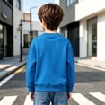 thumbnail image 5 of Toddler Boys Cotton Graphic Sweatshirt Long Sleeve Casual Cute Crewnek Kids Fashion Shirts Blue 3 T, 5 of 8