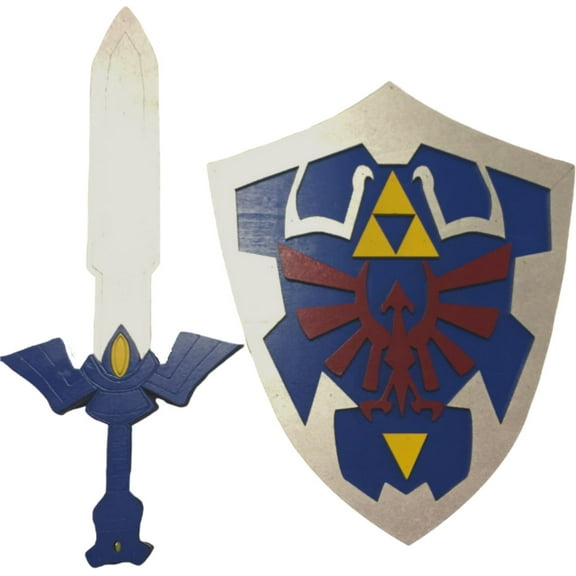 Link Hylian Cosplay Set | Hylian Shield | Master Sword | Legend of Zelda Cosplay Set | Small