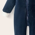 thumbnail image 5 of YDFCWXW Baby Girl Winter Hooded Jumpsuit Romper Baby Warm Snowsuit Clothes Set (Navy, 18-24 Months), 5 of 7