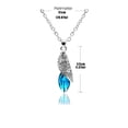 thumbnail image 4 of Xihbxyly Colgante de Cristal Azul, Elegante Collar de Moda, Joyería de Aleación Única, Regalo Perfecto para Amigos, para Ocasiones Especiales, Accesorio para Mujeres y Niñas, Cadena Ajustable de 50 C, 4 of 6