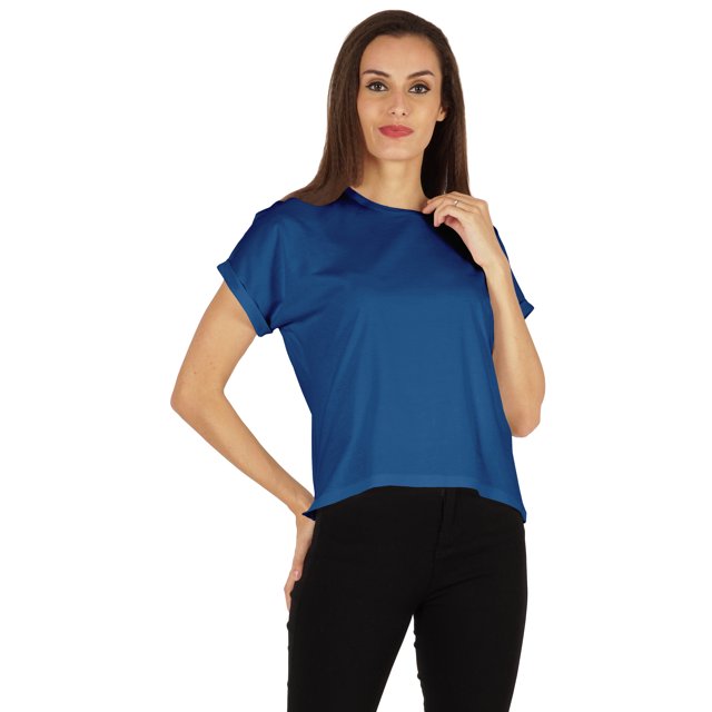 Inkmeso T-shirt à Épaules Tombantes et Col Rond pour Femmes, Coupe Décontractée pour l'Été