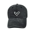thumbnail image 5 of Baqcunre Baseball Cap, Love Embroidered Washed Baseball Cap Sun Visor Female Curved Do Old Couple Cap, Womens Baseball Caps, Sun Hats for Women, 5 of 6