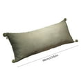 thumbnail image 2 of XIAOLE Corduroy Body Pillow for Adults, Breathable & Cooling Satin Stripe Long Pillow for Bed, Soft Support for Side Sleepper, and Back Pain Relief, Fluffy & Firm, 11.8x23.8 Inch, Green, 2 of 8
