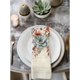 thumbnail image 2 of Fall Floral Cloth Napkins Set of 8 Reusable Dinner Napkins, Thanksgiving Farmhouse Vintage Flower Leaf Cocktail Napkin Washable Table Napkins for Wedding/Holiday Party/Baby Shower 20"x20", 2 of 7