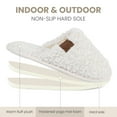 thumbnail image 6 of Women Cozy Slippers with Memory Foam and Indoor Outdoor Soles for House Shoes, 6 of 7